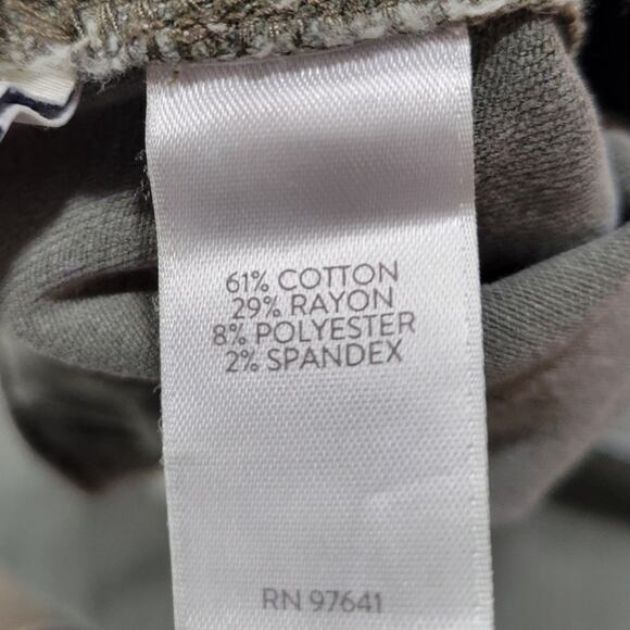 J. Jill Denim High Rise Crop Straight Leg Green Pants Size 18 - Picture 8 of 11